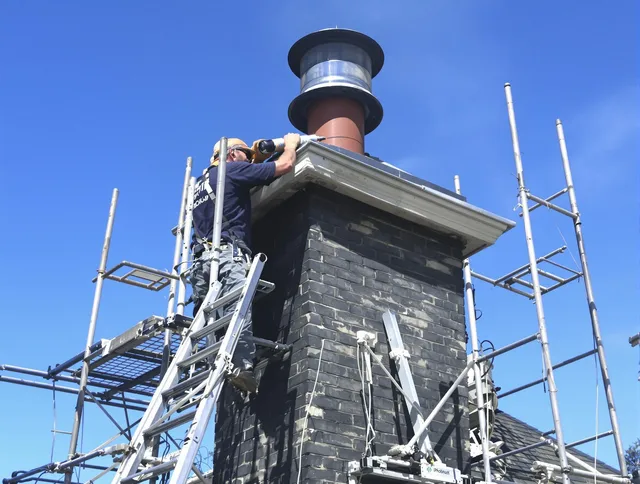 Sturdy chimney crown finished by New Canaan Chimney Sweep in New Canaan, CT