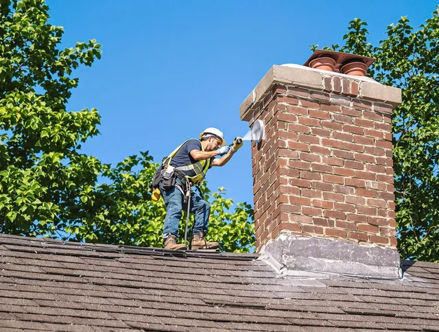 New Canaan Chimney Sweep performing an inspection with advanced tools in New Canaan, CT