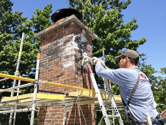Structural chimney repair by New Canaan Chimney Sweep in New Canaan, CT