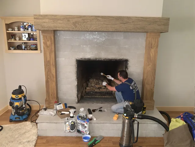 Detailed creosote removal process by New Canaan Chimney Sweep in New Canaan, CT